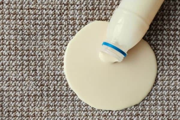 how to remove sticky residue from carpet