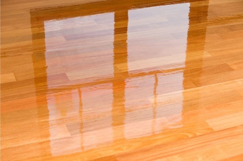 shiny polyurethane wood floor 1