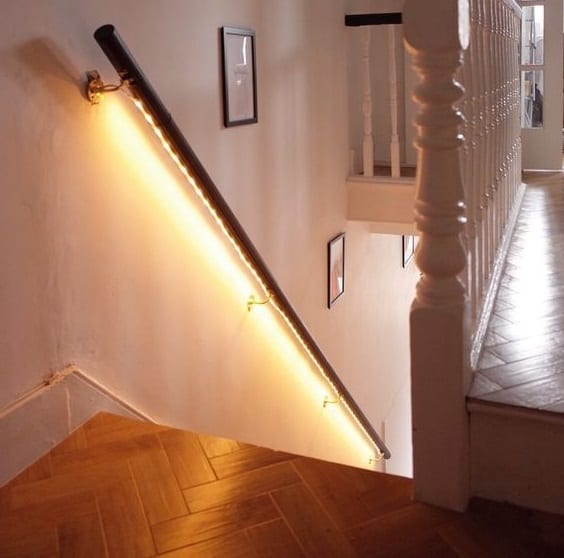 Staircase Railing Lighting