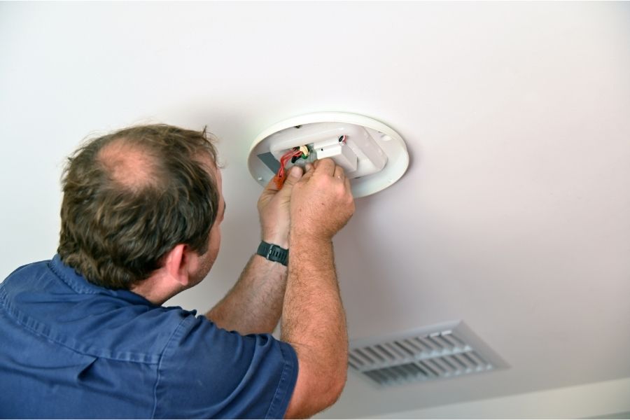 installing flush mount ceiling light