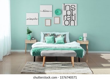 When Painting A Room Two Colors Which Wall Should Be Darker?
