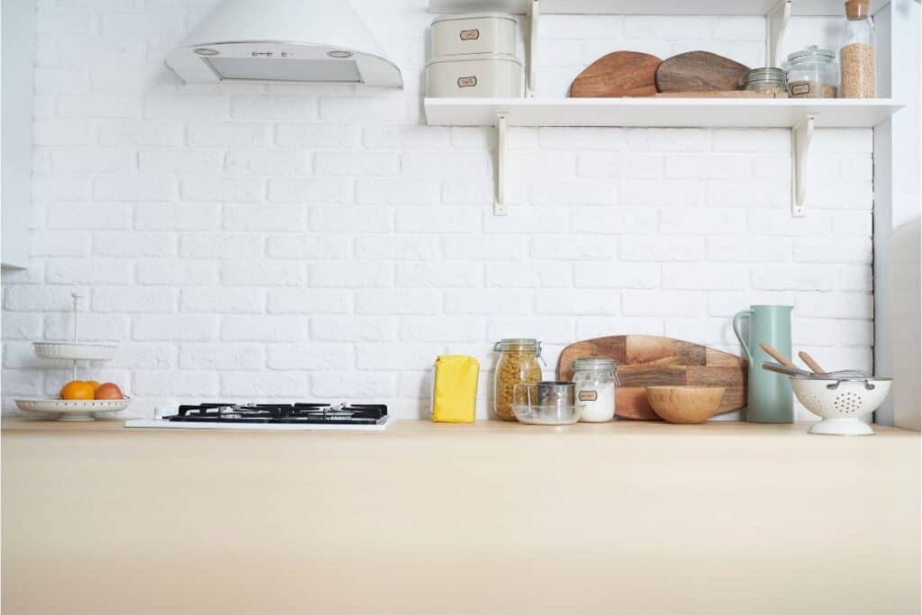 clean kitchen counter