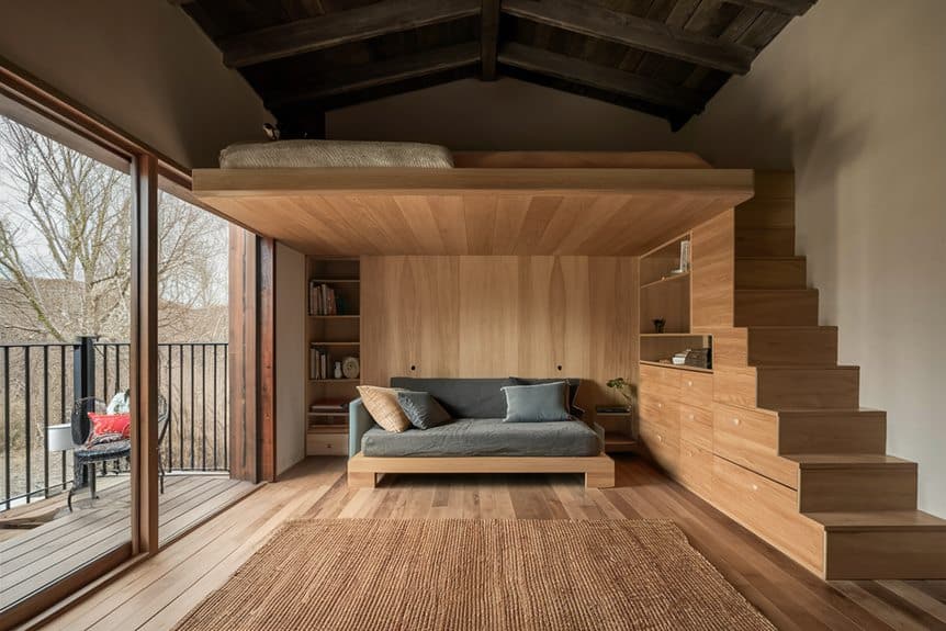 elevated sleeping space design