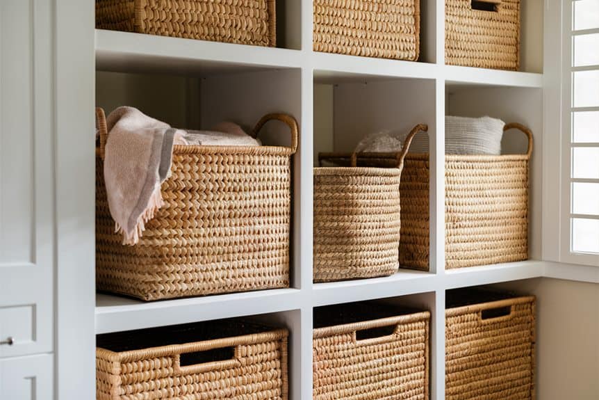 invest in decorative baskets