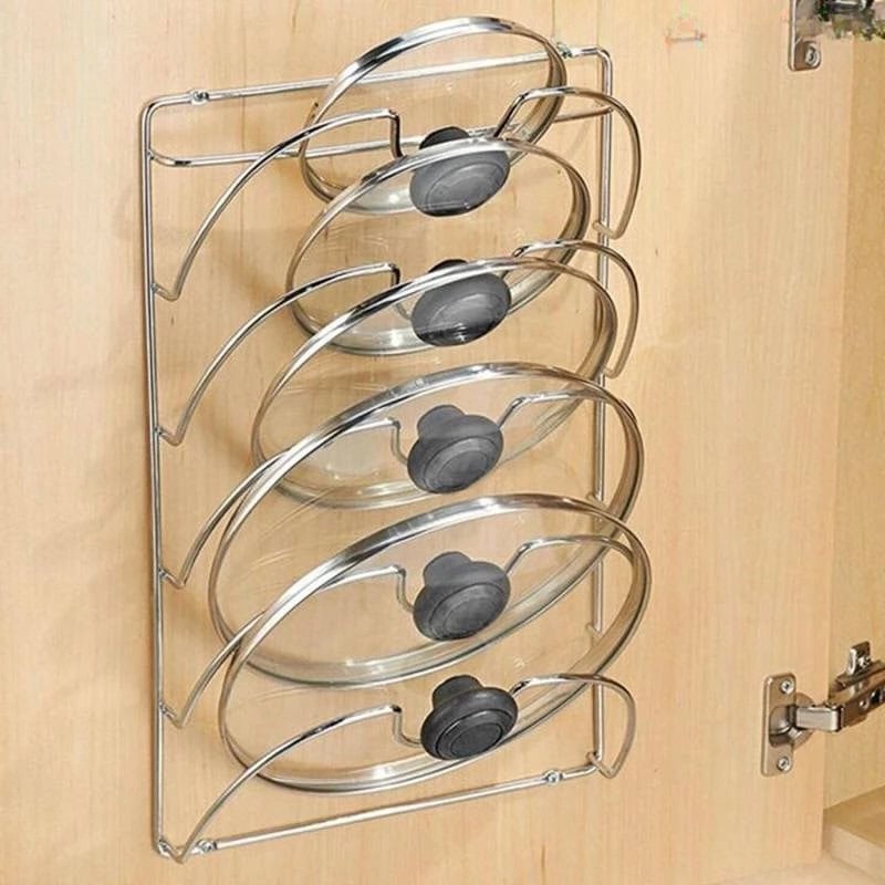 kitchen cabit lid organizer