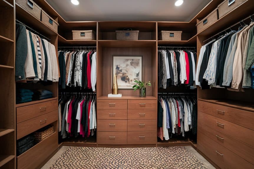 maximize storage with closet dividers