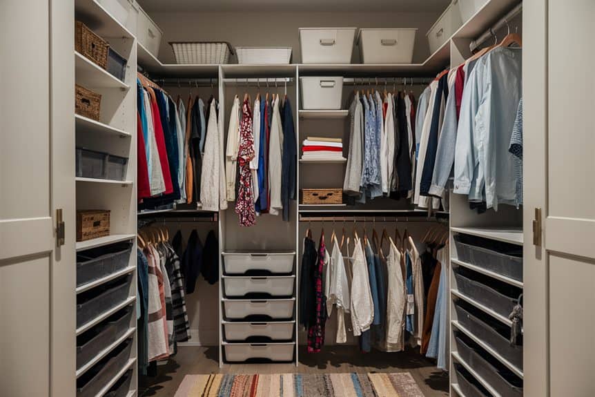 maximize wardrobe space with organizers