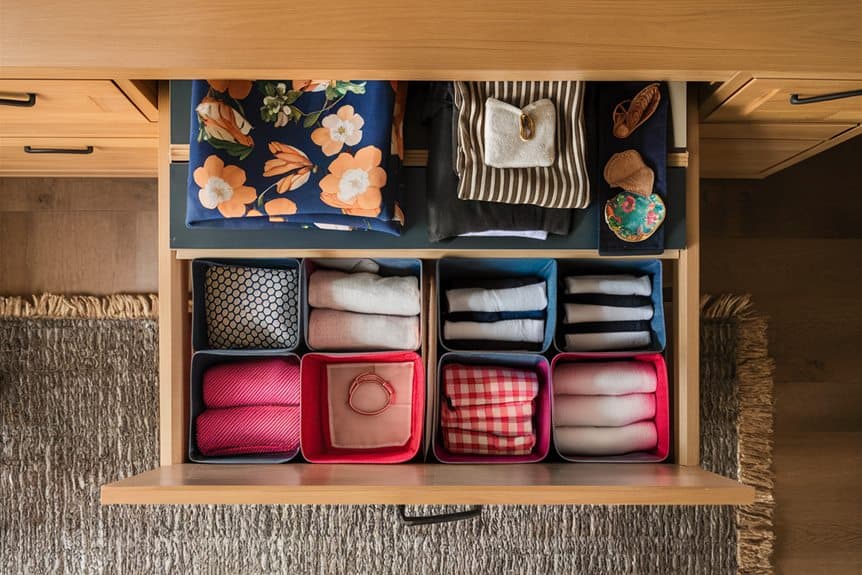 optimize dresser drawer organization