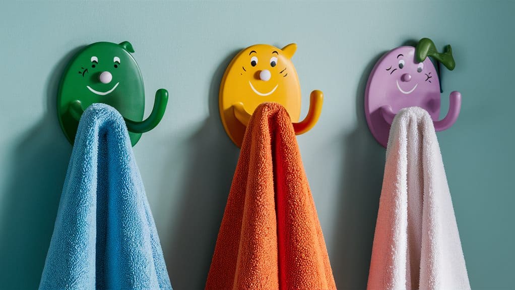 whimsical decorative towel accessory hooks