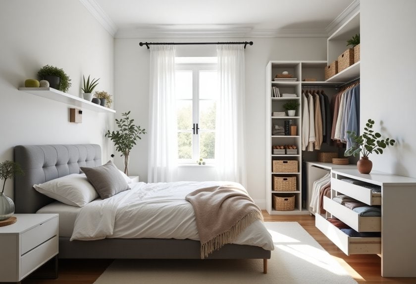 bedroom organization creative hacks