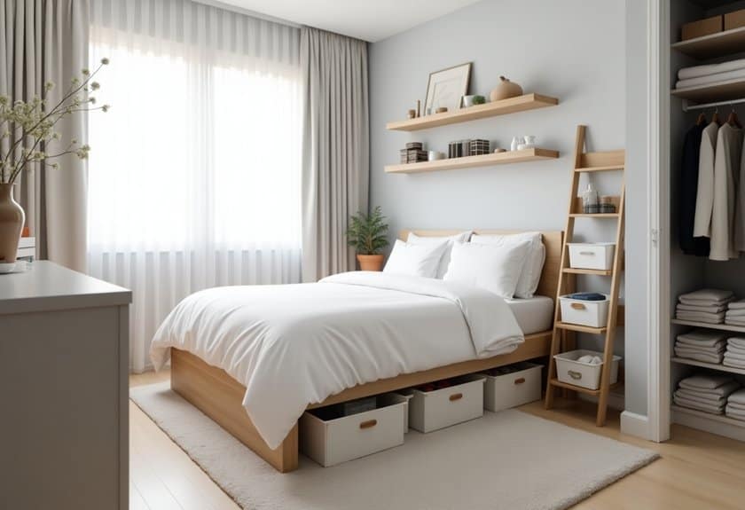 bedroom organization space hacks