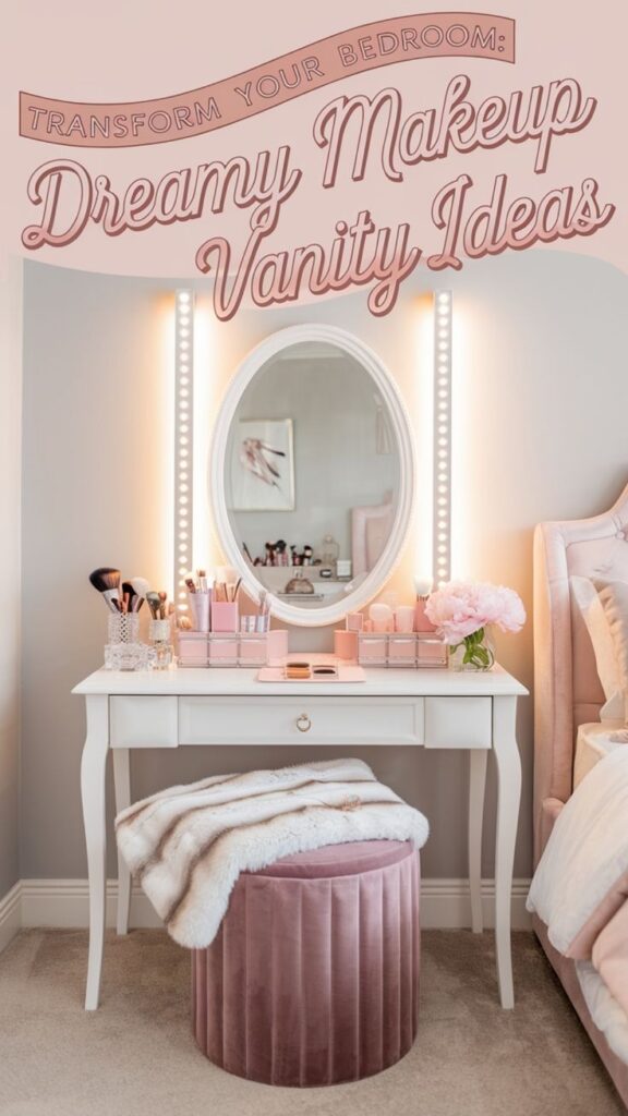 make up vanity organization bedroom 1