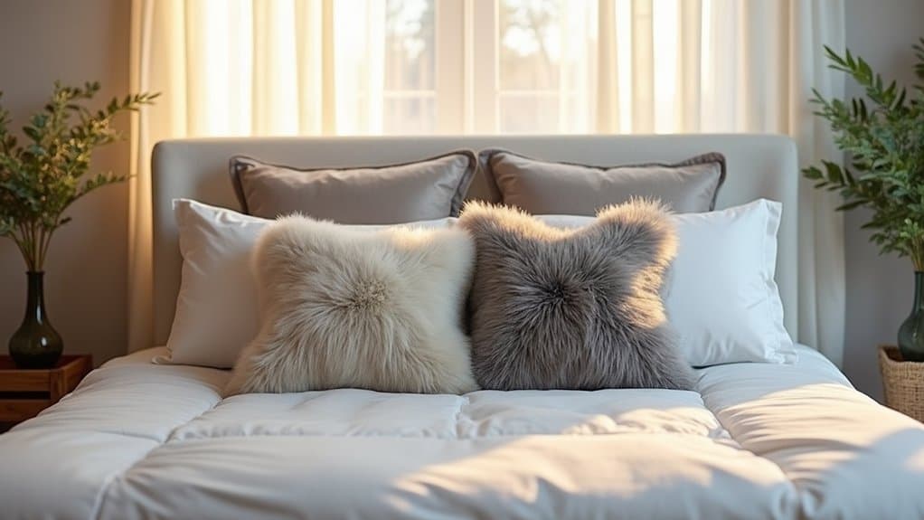 add cozy throw pillows