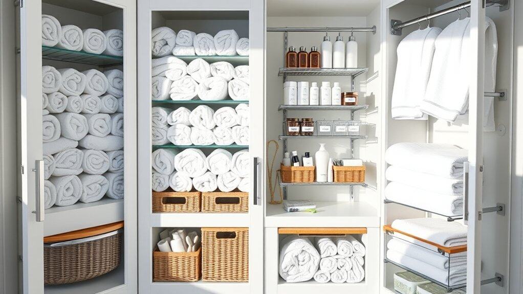 bathroom closet organization tips