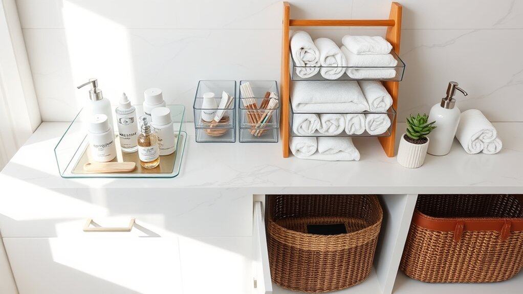 bathroom countertop organization tips