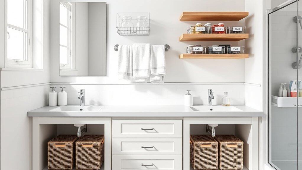 bathroom organization for harmony