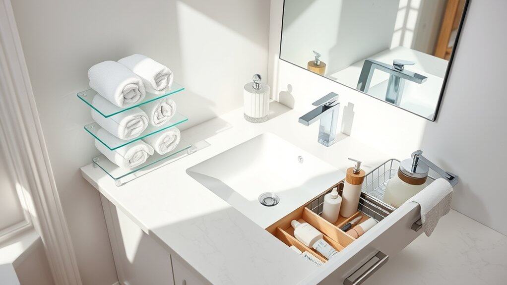 bathroom sink organization strategies