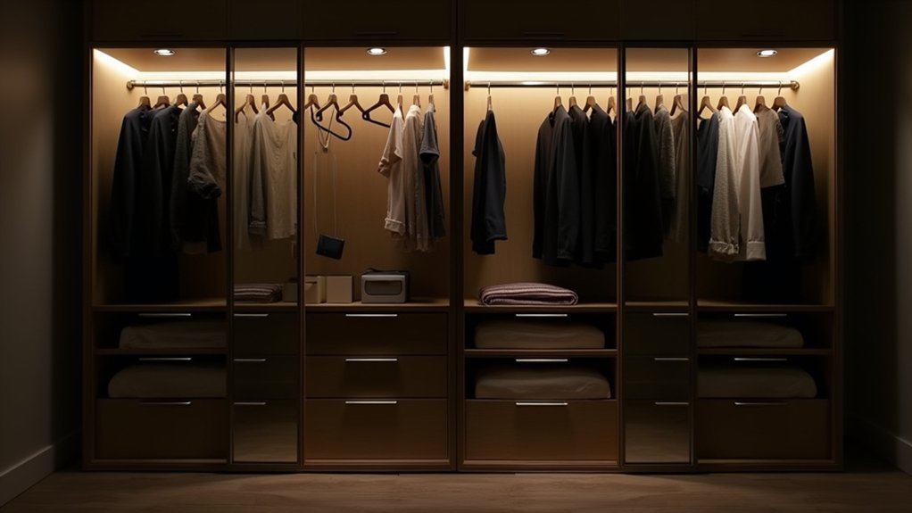 built in wardrobe lighting solutions