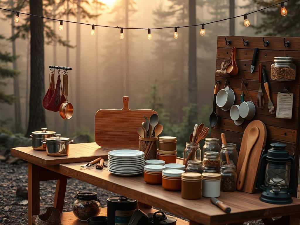 camping kitchen organization tips