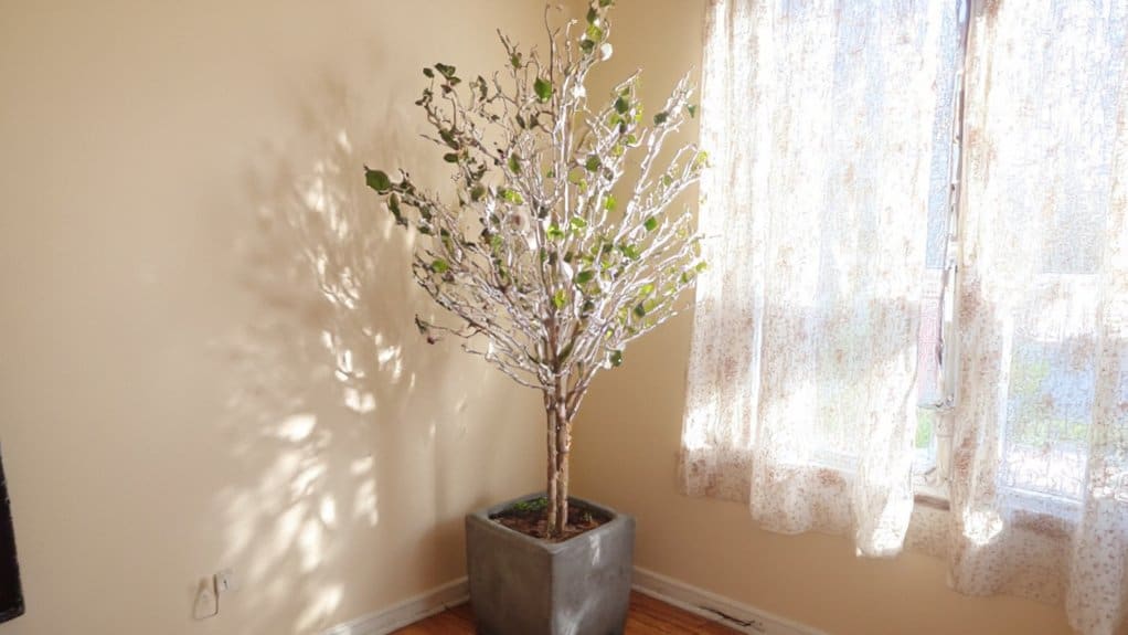 create a bedroom faux tree