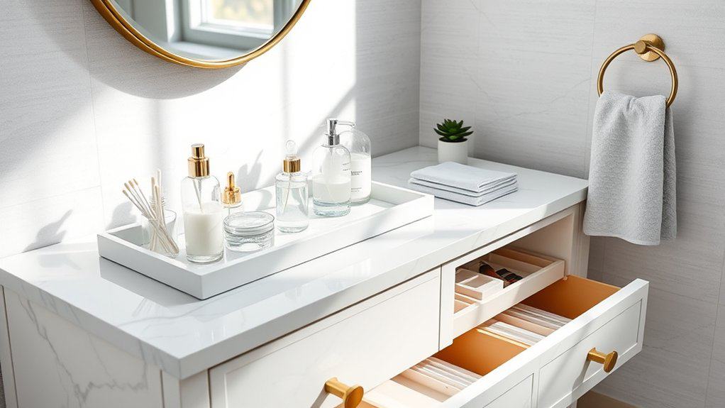 creative bathroom organization tips