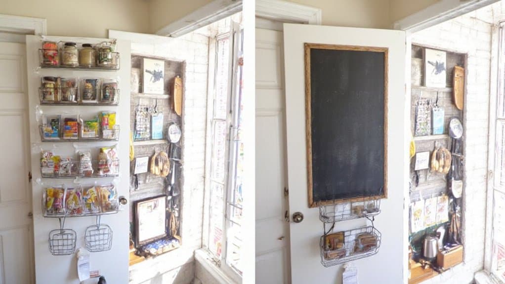 creative pantry door organization