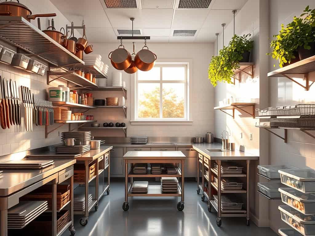 efficient commercial kitchen organization