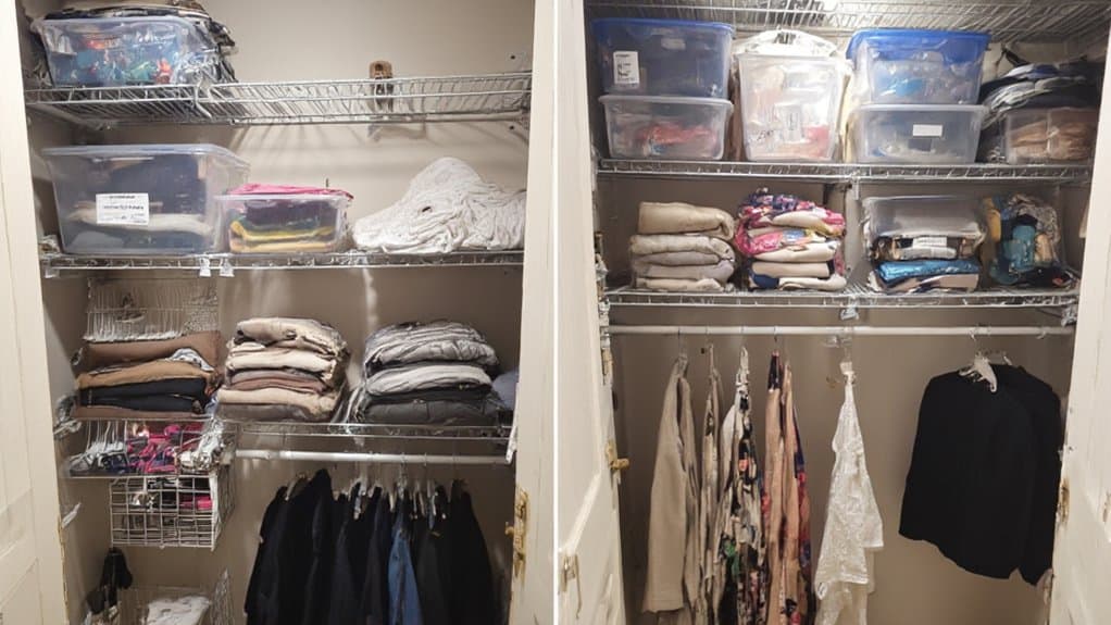 efficient vertical closet organization