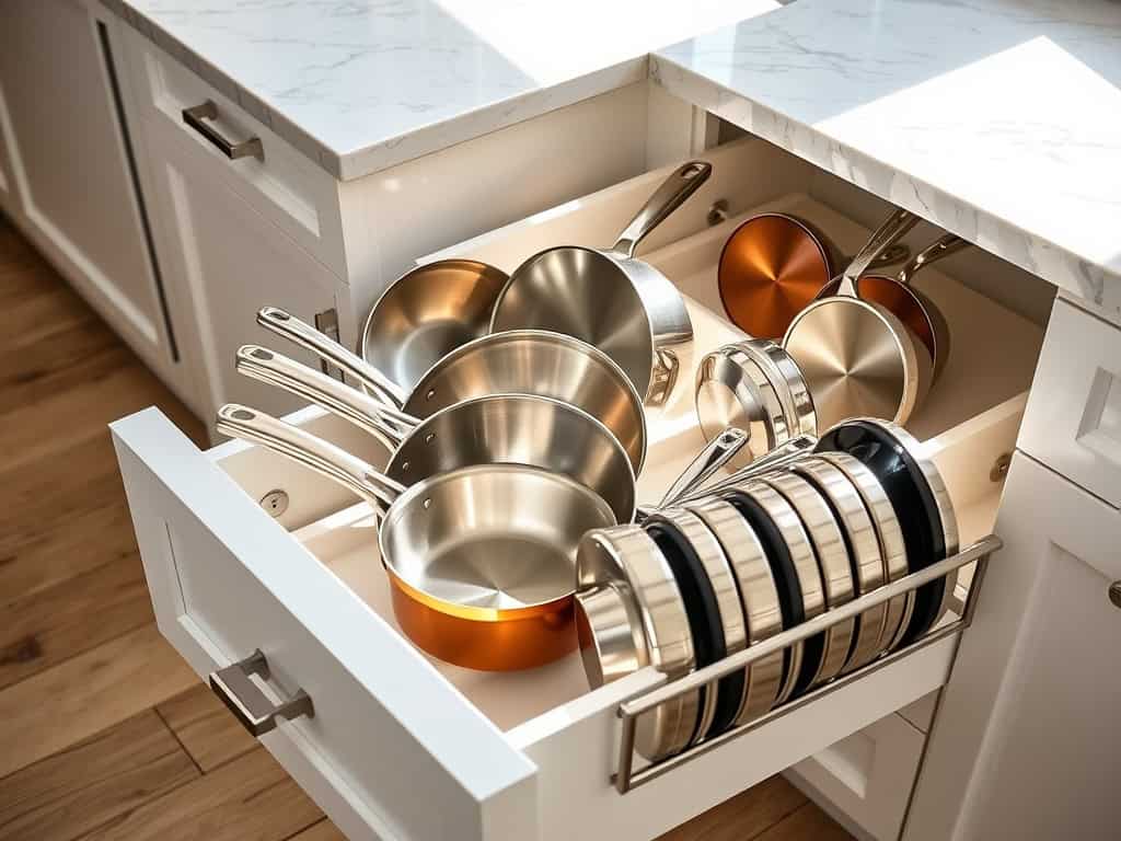 kitchen pan storage solutions