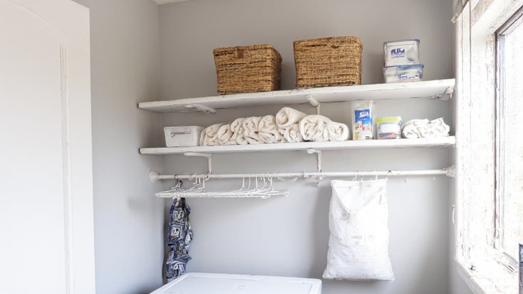 laundry room shelving solutions