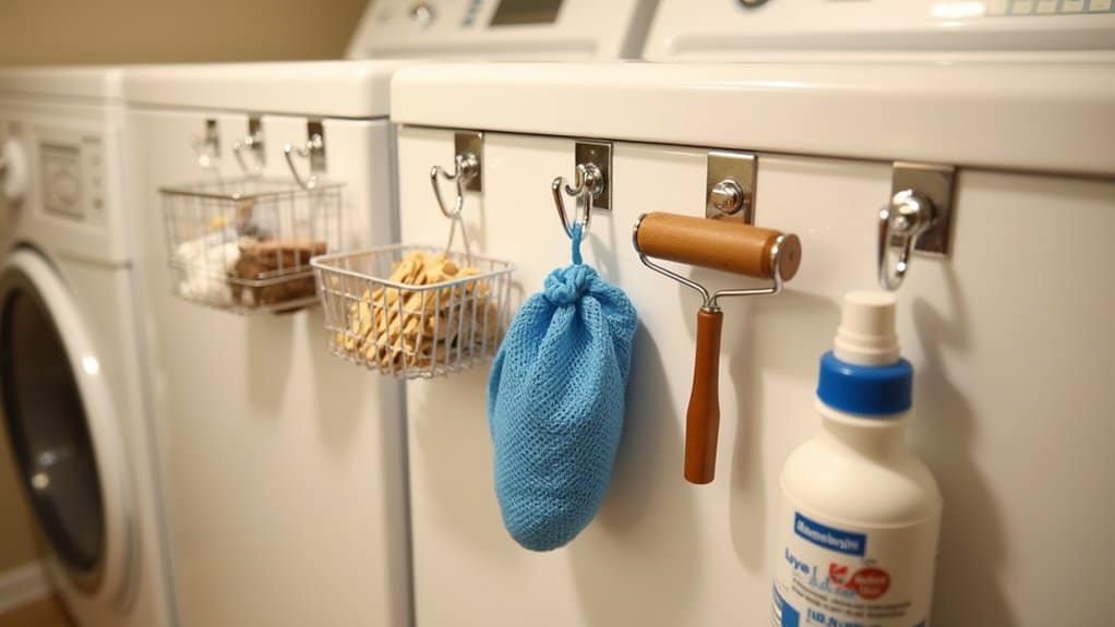 magnetic hooks for organization