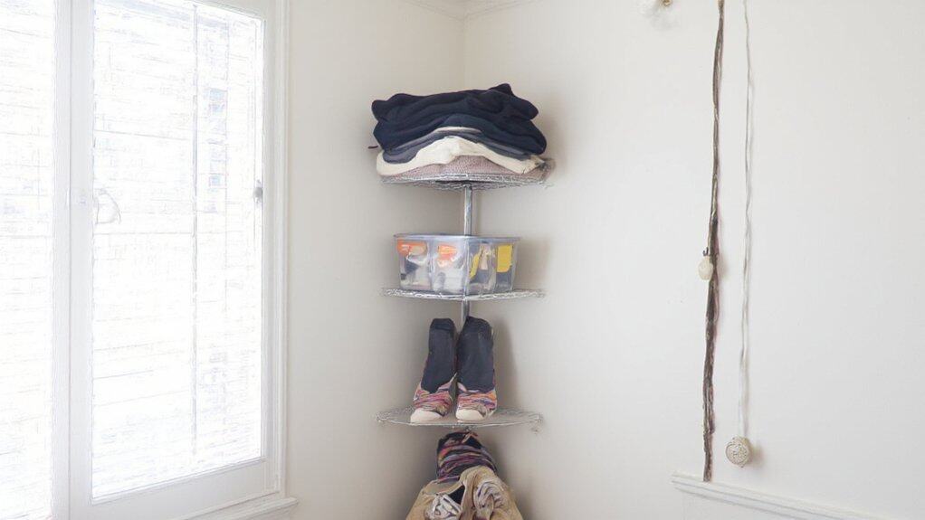 maximize closet corner space