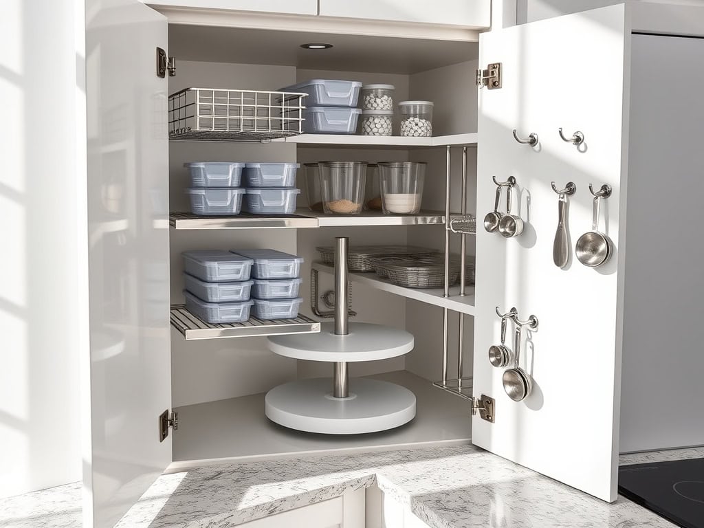 maximize kitchen cabinet space