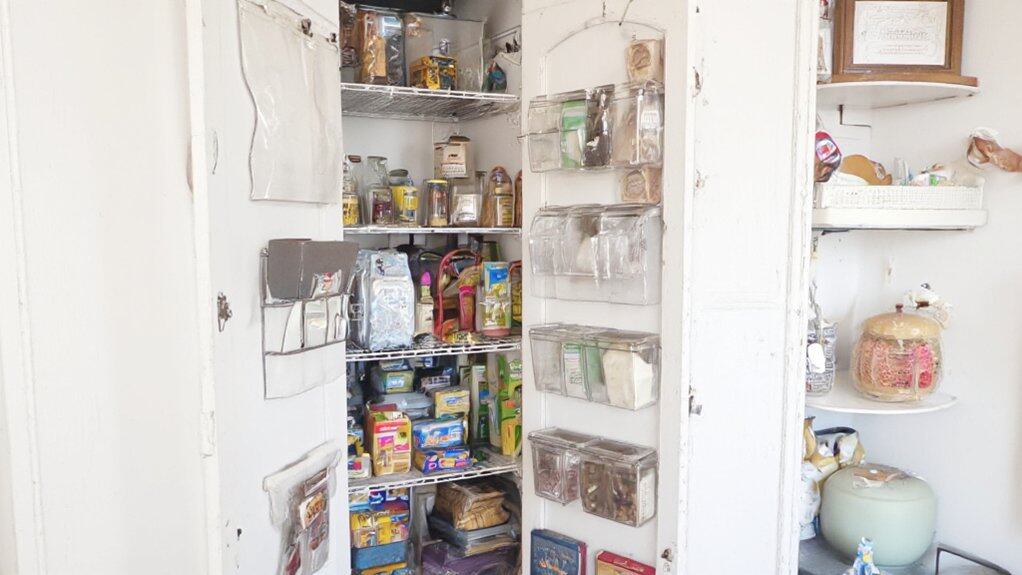 maximize slim pantry space