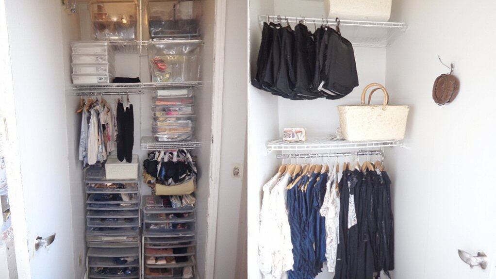 maximize small closet space