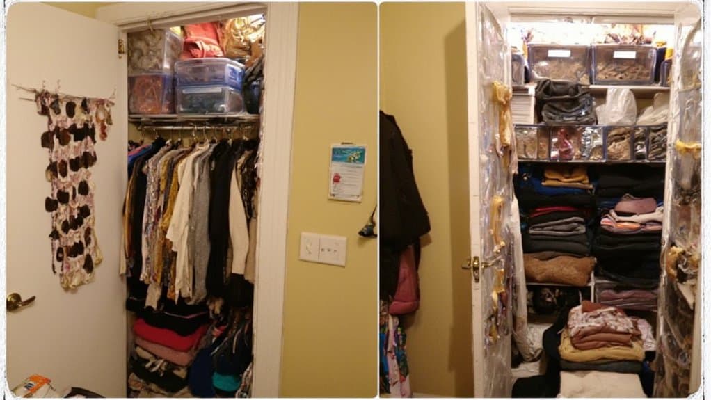 maximize small closet storage