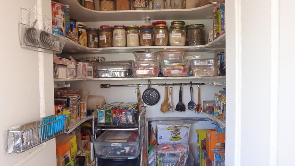 maximize small pantry organization