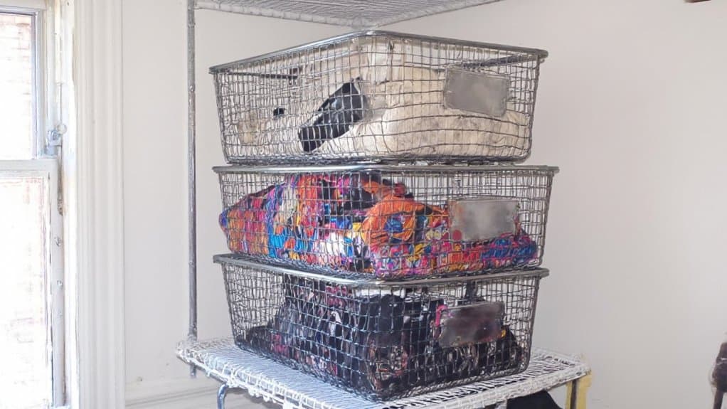 maximize storage with bins