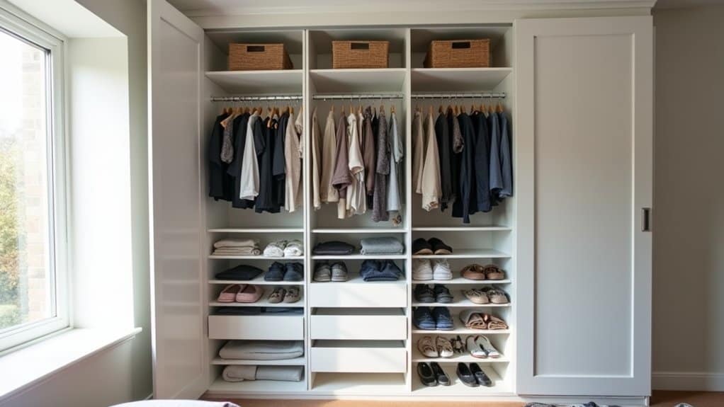 maximize vertical wardrobe storage