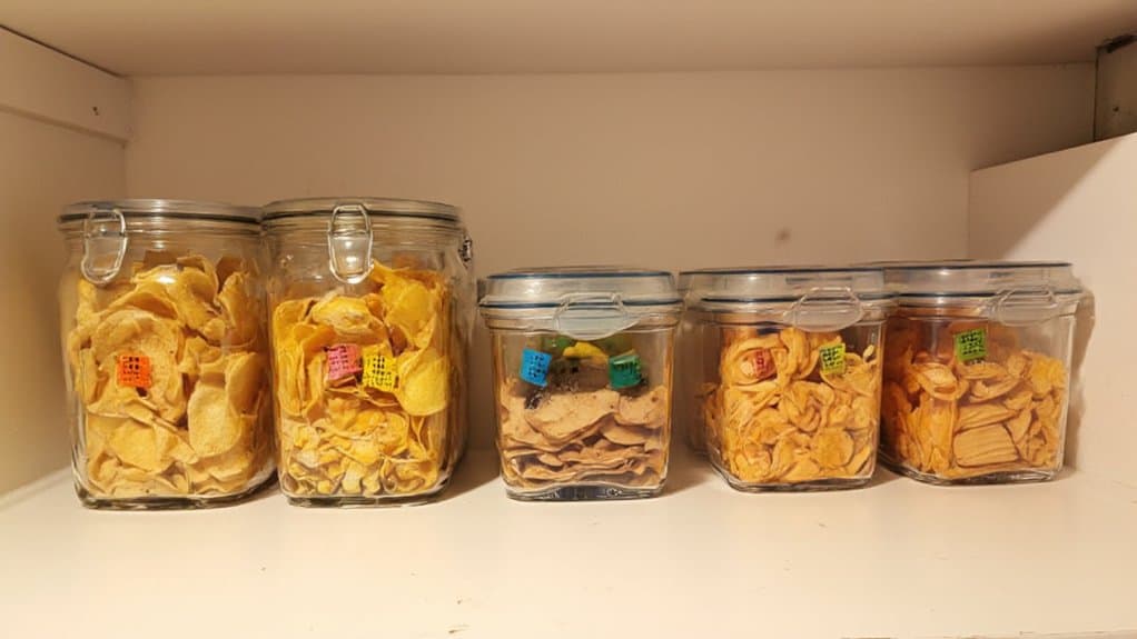 mess free chip storage