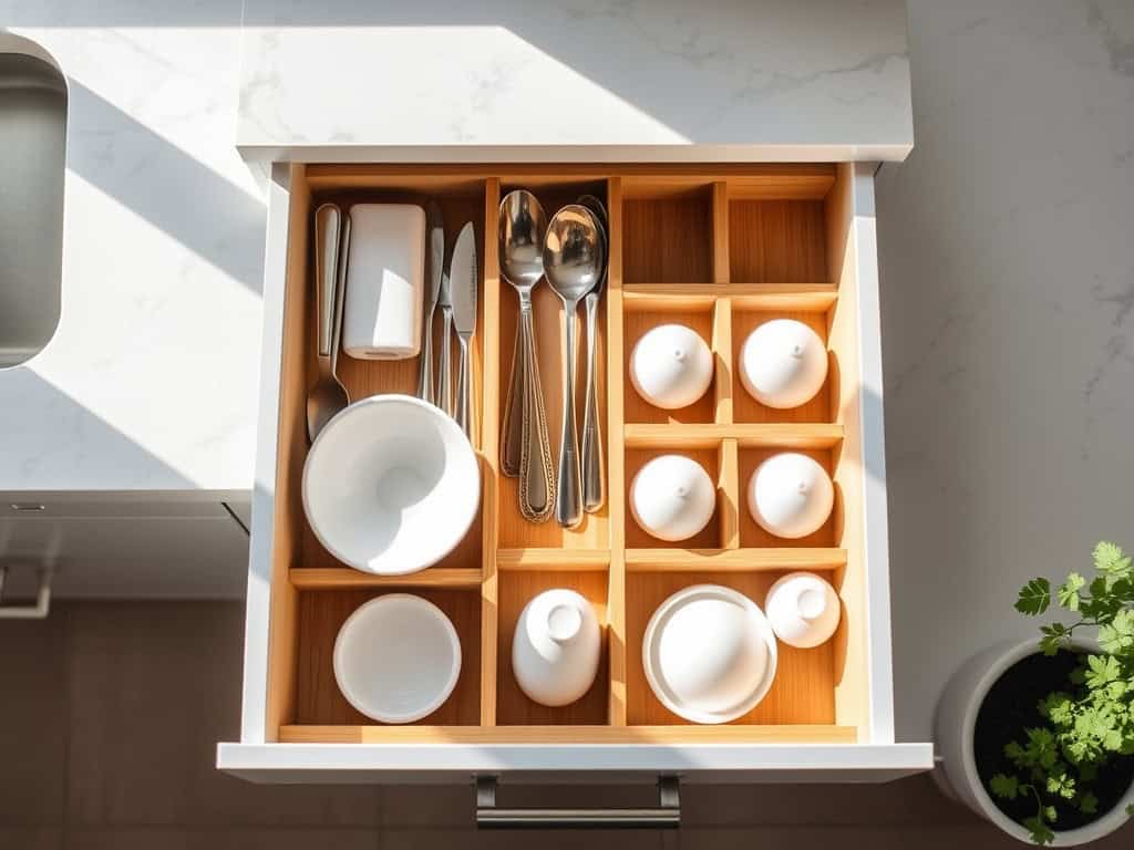 optimize kitchen drawer space