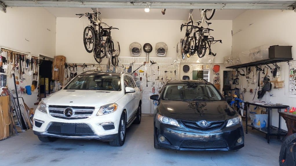 optimize two car garage space