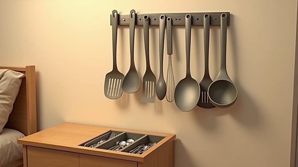 organize cooking utensils effectively