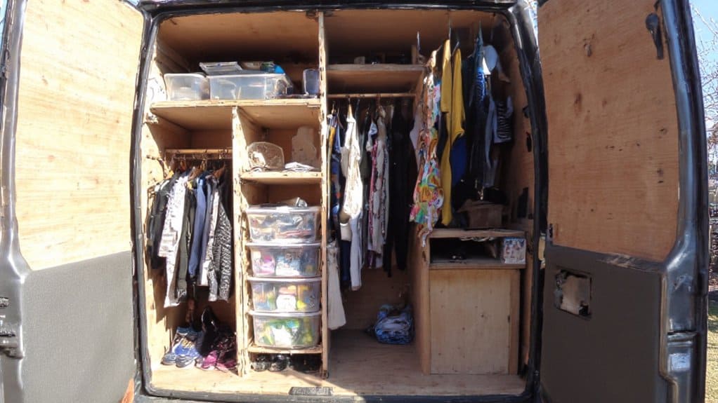 organized camper closet solutions