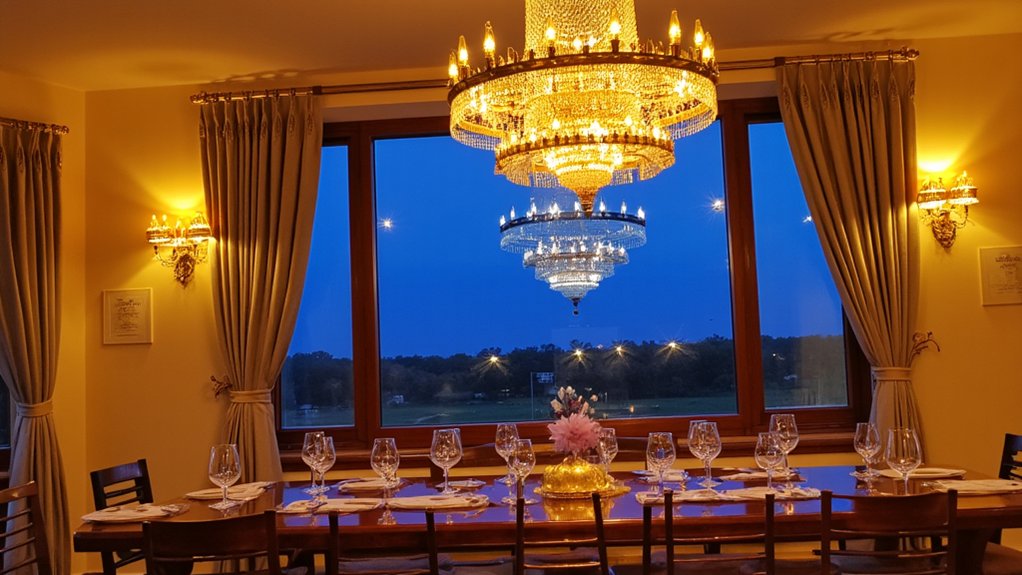 perfect dining ambience lighting
