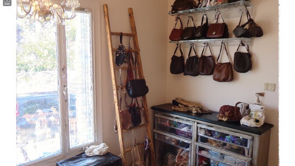 purse organization closet solutions