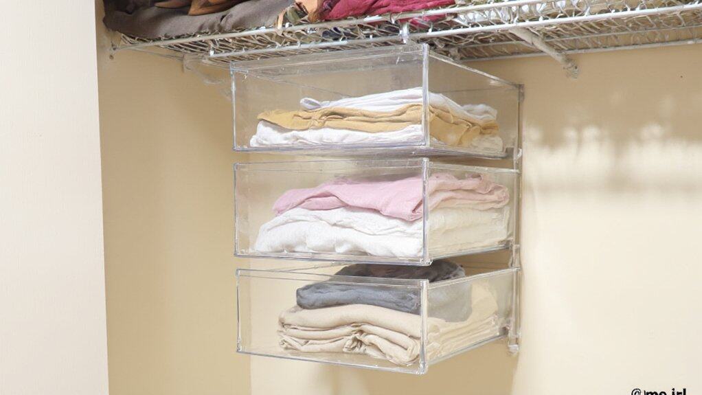sliding drawers for organization