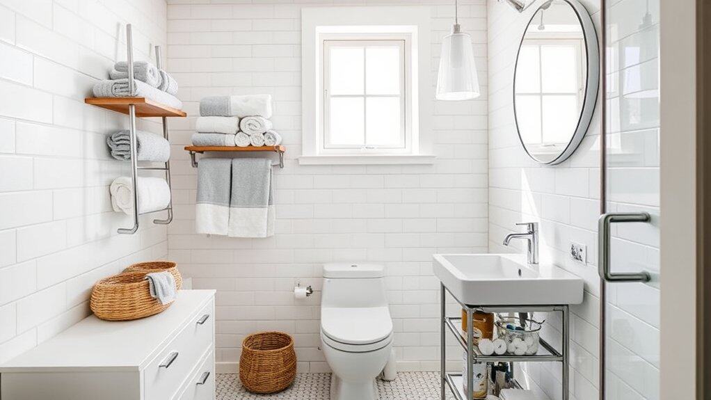 small bathroom organization tips