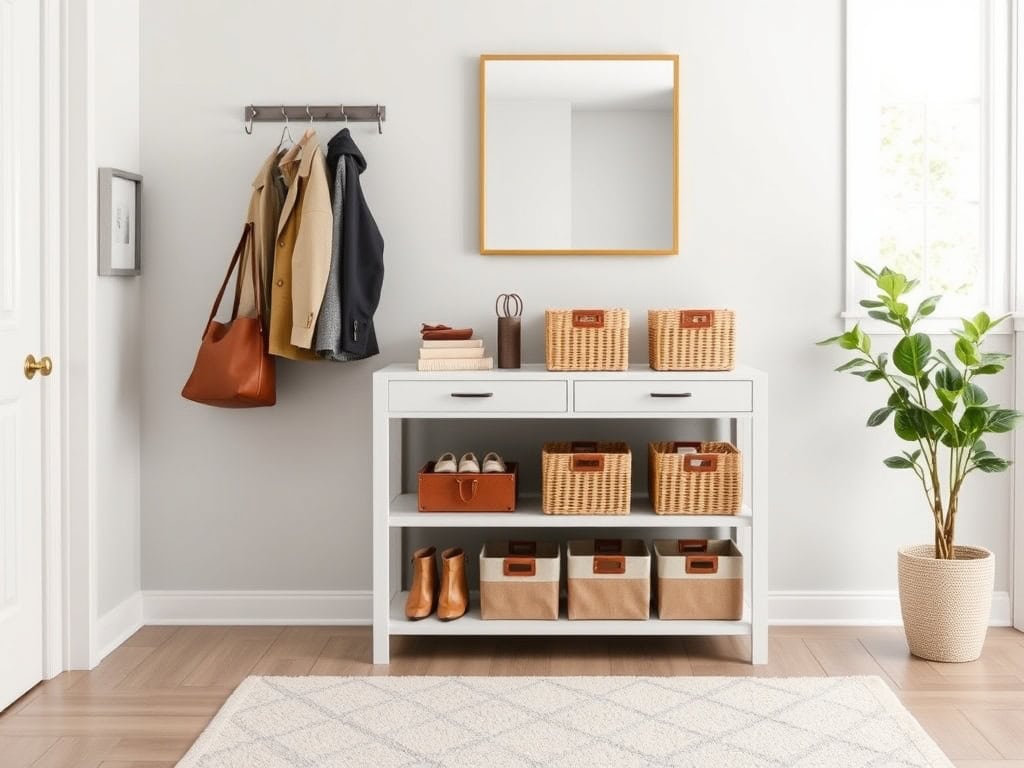 smart storage for entryway
