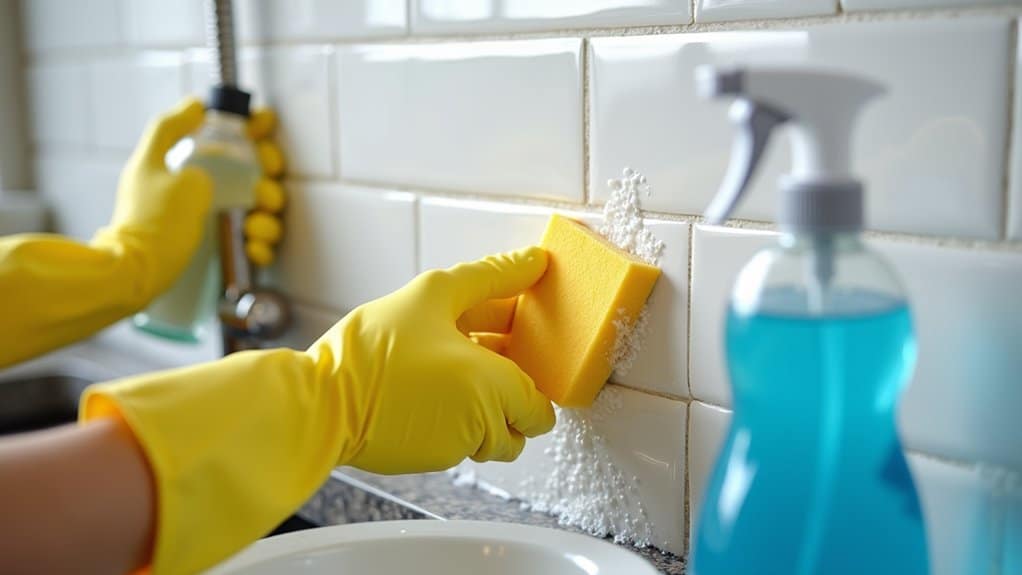 sparkling backsplash cleaning method